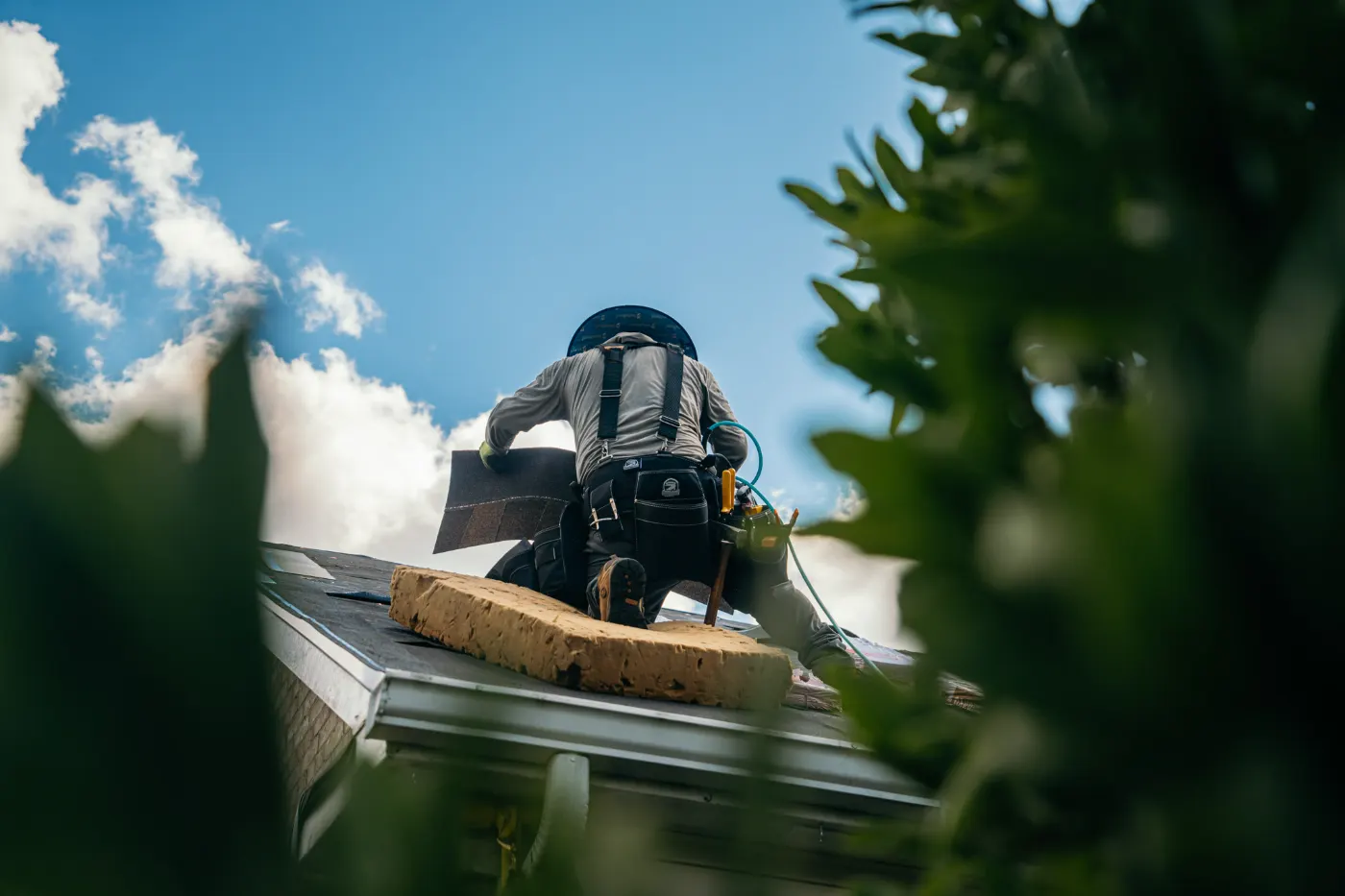 Tarping and dry-in on a Avian Glen commercial roof